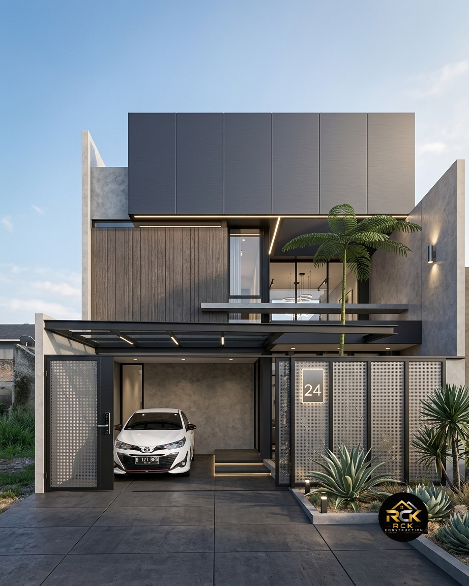 Rumah modern mewah hasil karya RCK Construction