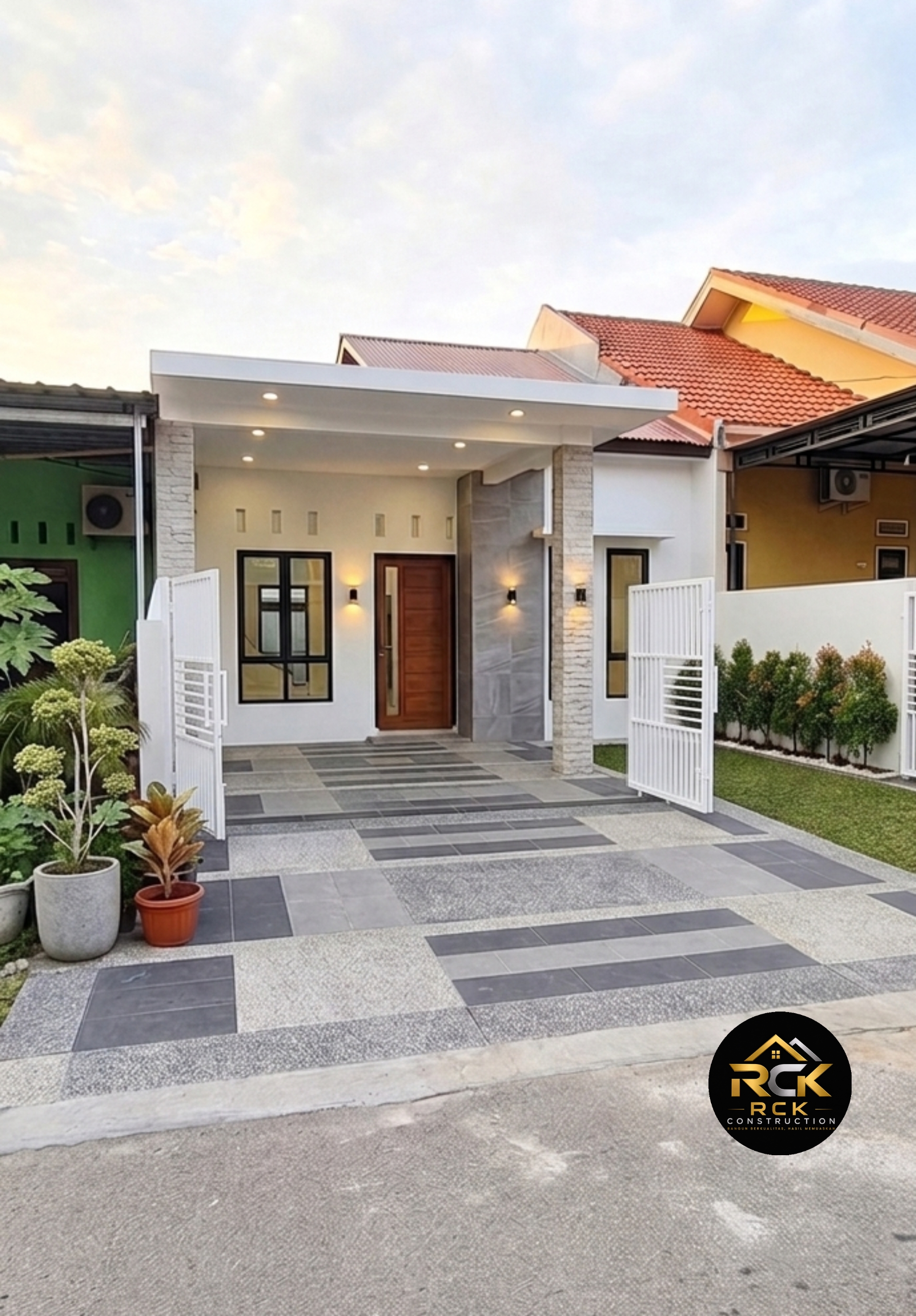 Renovasi tampak depan rumah selesai